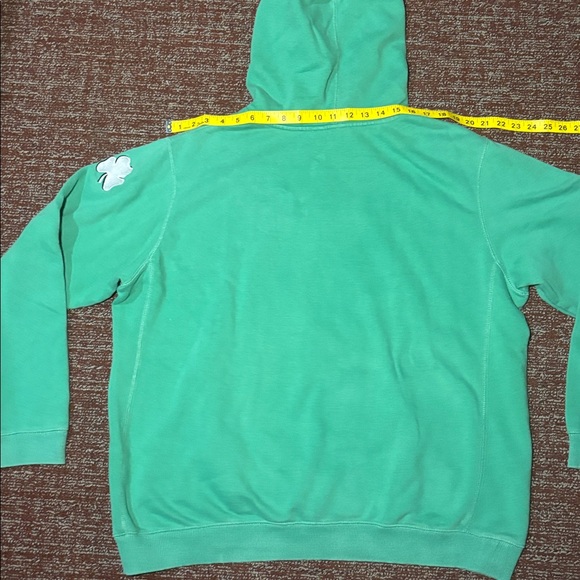 Vintage Chicago Blackhawks St. Patrick’s day Kelly green shamrock hoodie XXL - Picture 11 of 13